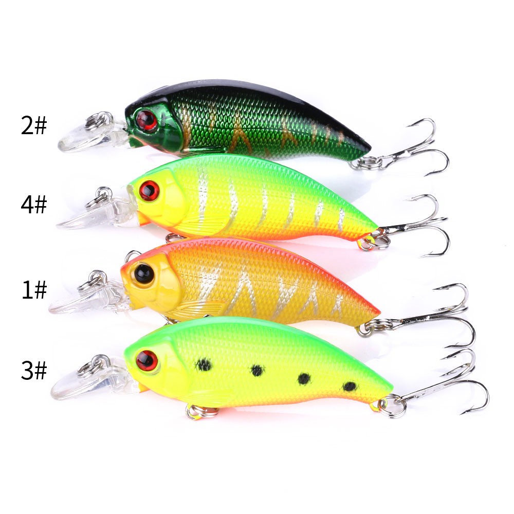 Hengjia 2PCS Umpan Pancing Crankbait Artifisial Keras 7.5cm 8.3g