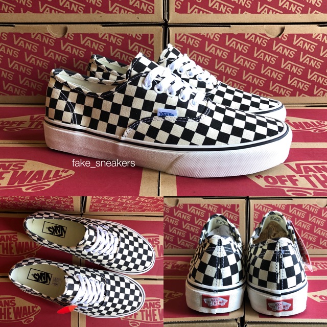 vans authentic checkerboard fake