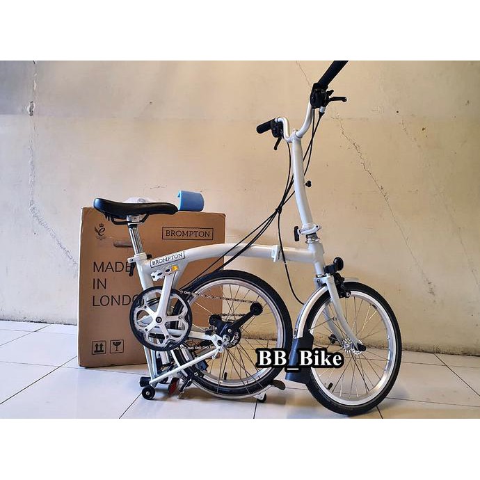 Sepeda Brompton M6L Papyrus White BNIB 2020 Folding Bike