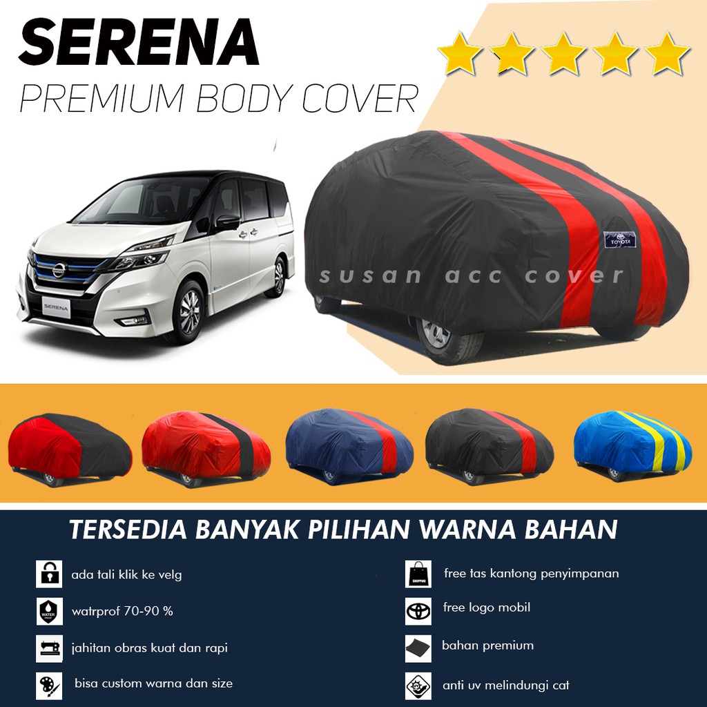 Cover Alphard Sarung Mobil serena/alphard lama/serena hws/serena c24/serena c26/carnival/everest