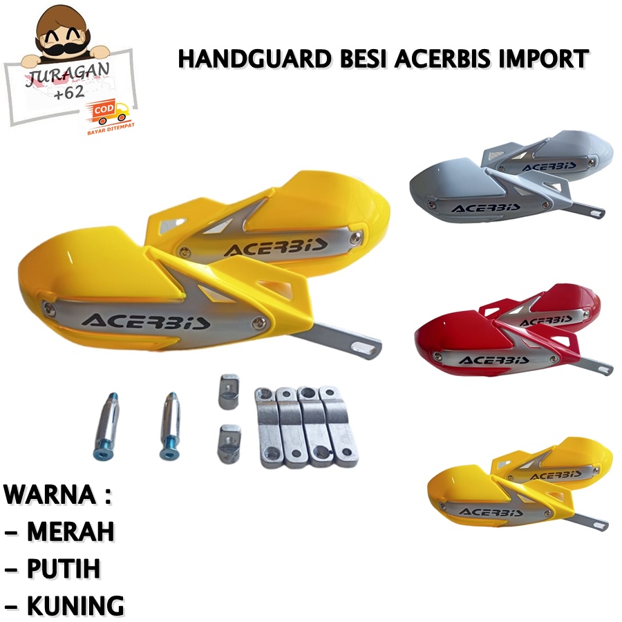 HANDGUARD HAND GUARD ACERBIS BESI KLX CRF WR SUPERMOTO MOTOR UNIVERSAL