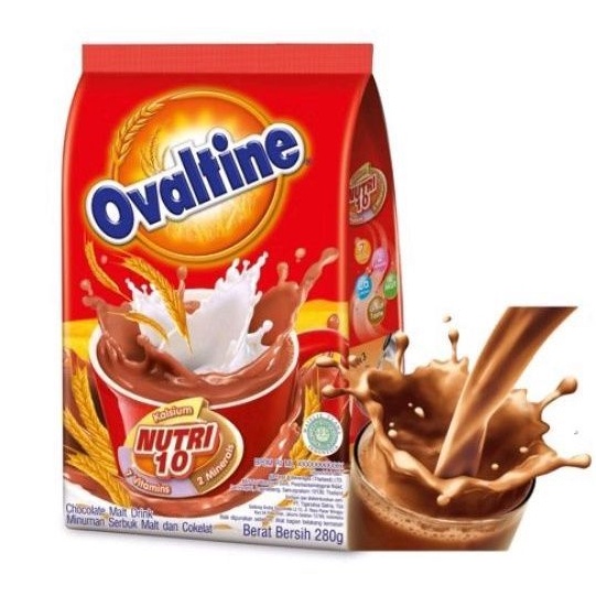 

OVALTINE CLASSIC CHOCOLATE MALT MINUMAN BUBUK POUCH 280GR