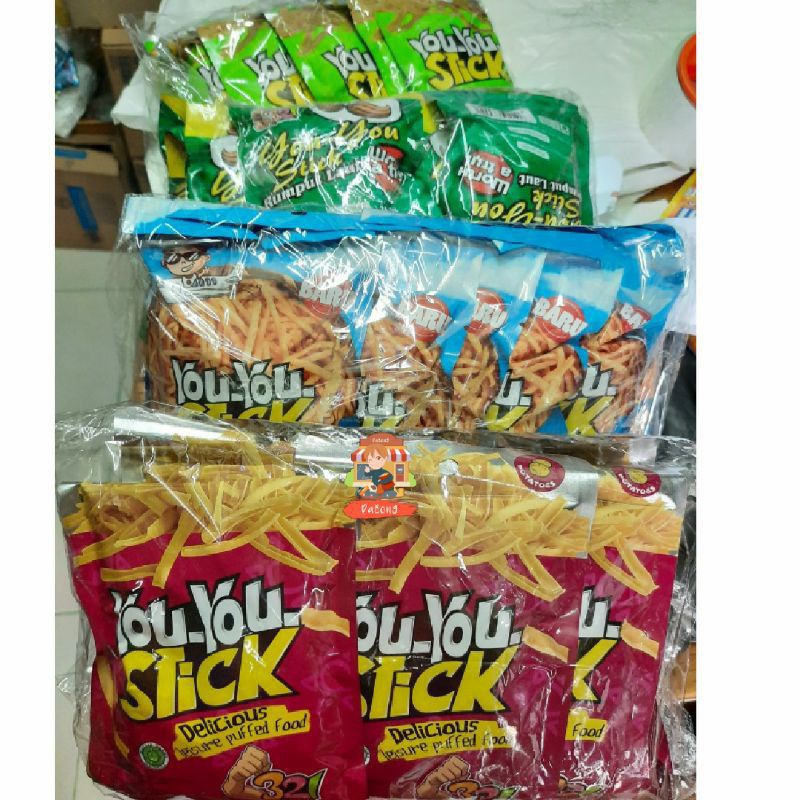 You you stick / keripik asin gurih panjang bentuk stick isi 10