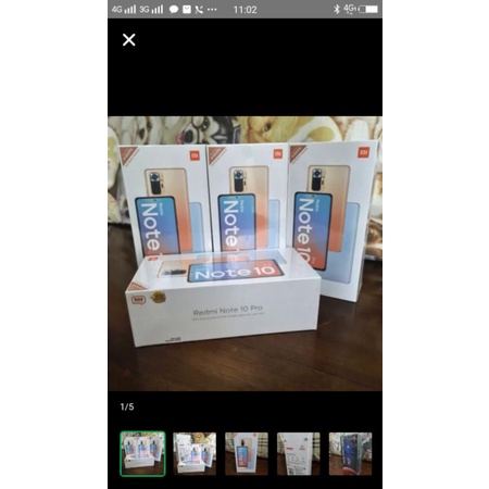 Xiaomi redmi note 10 Pro 8/128 resmi