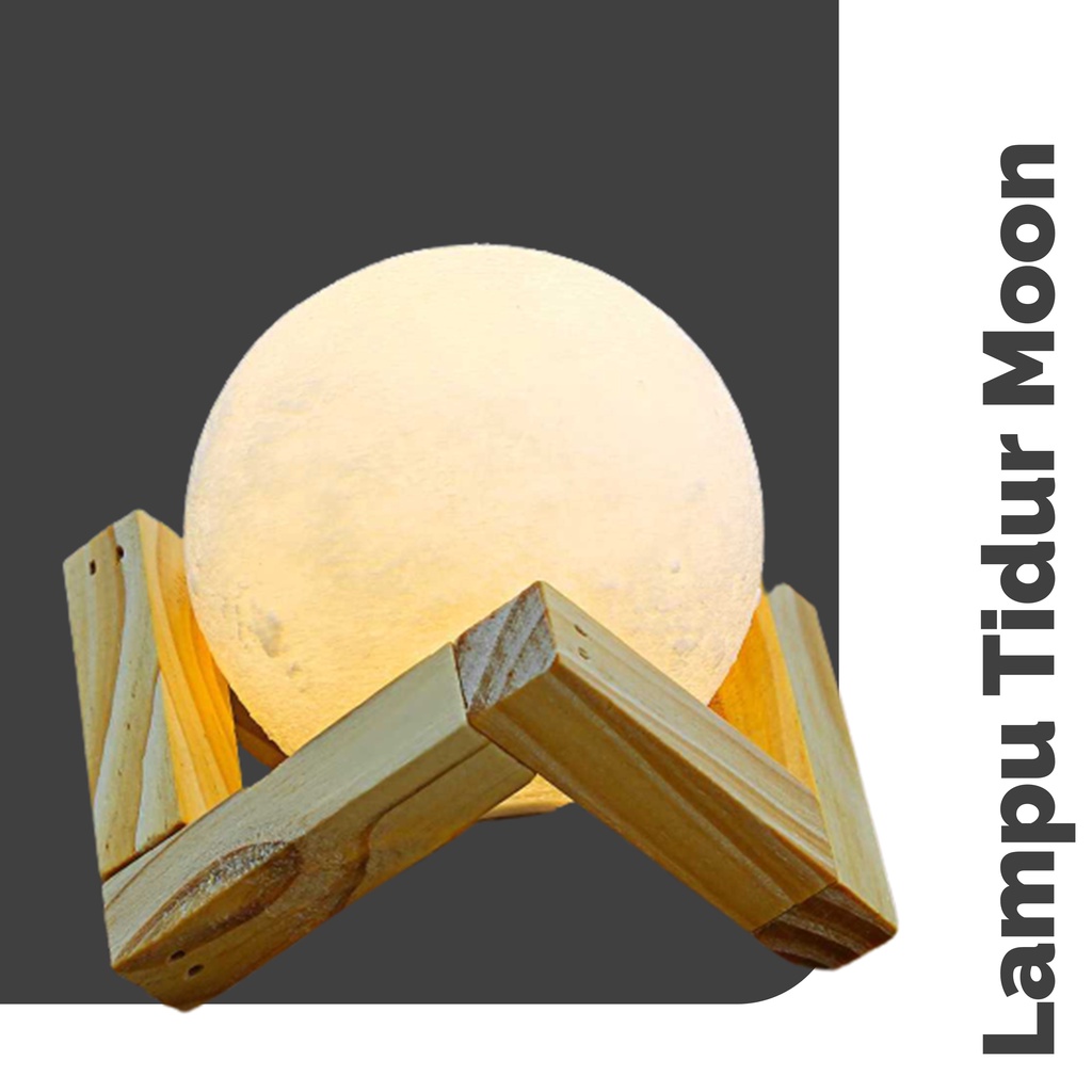 Lampu Tidur Bulan 3D Moonlight Dekorasi Rumah Lampu Hias 8cm 12cm 15cm 18 cm