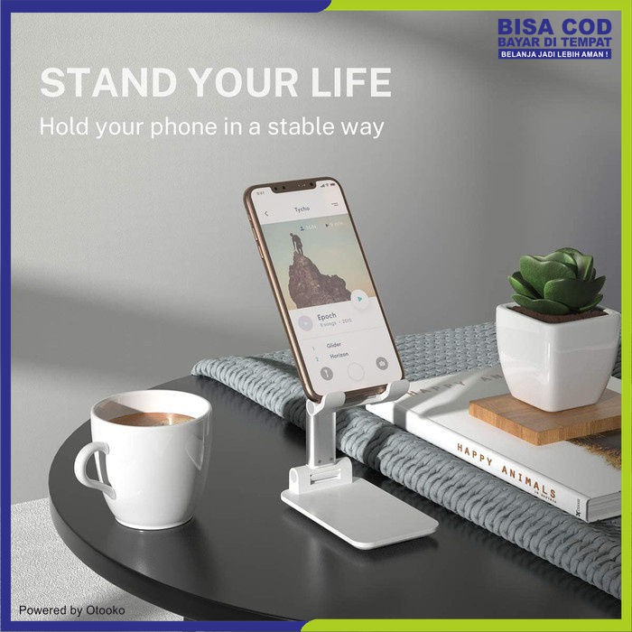 Dudukan Handphone Tablet Folding Desktop phone stand Holder Mini dudukan alat live streaming youtuber