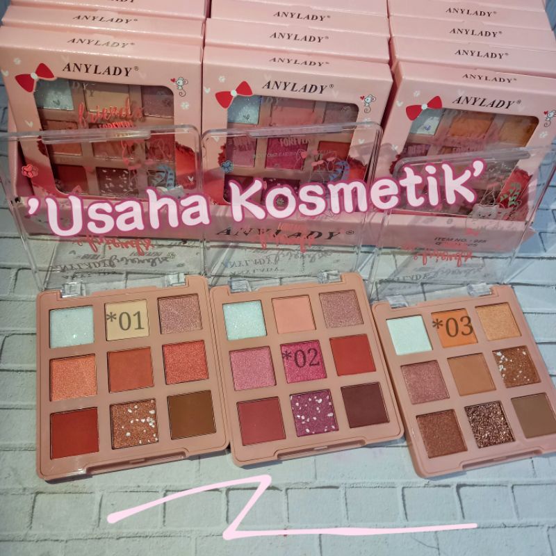 PROMO HOTT!!!! EYESHADOW SOFT ANYLADY 9 WARNA UNICORN NO.803