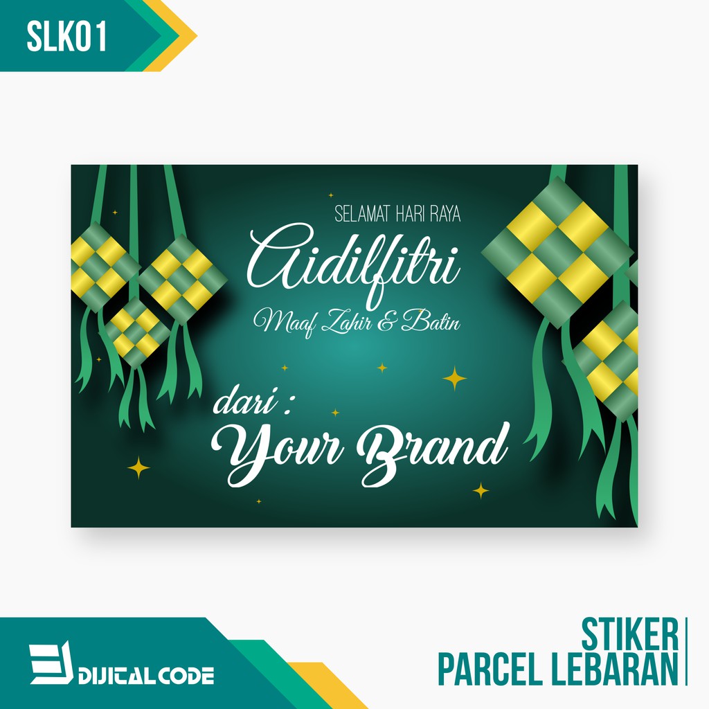 

SLK01 Stiker Label Parcel Lebaran Idul Fitri