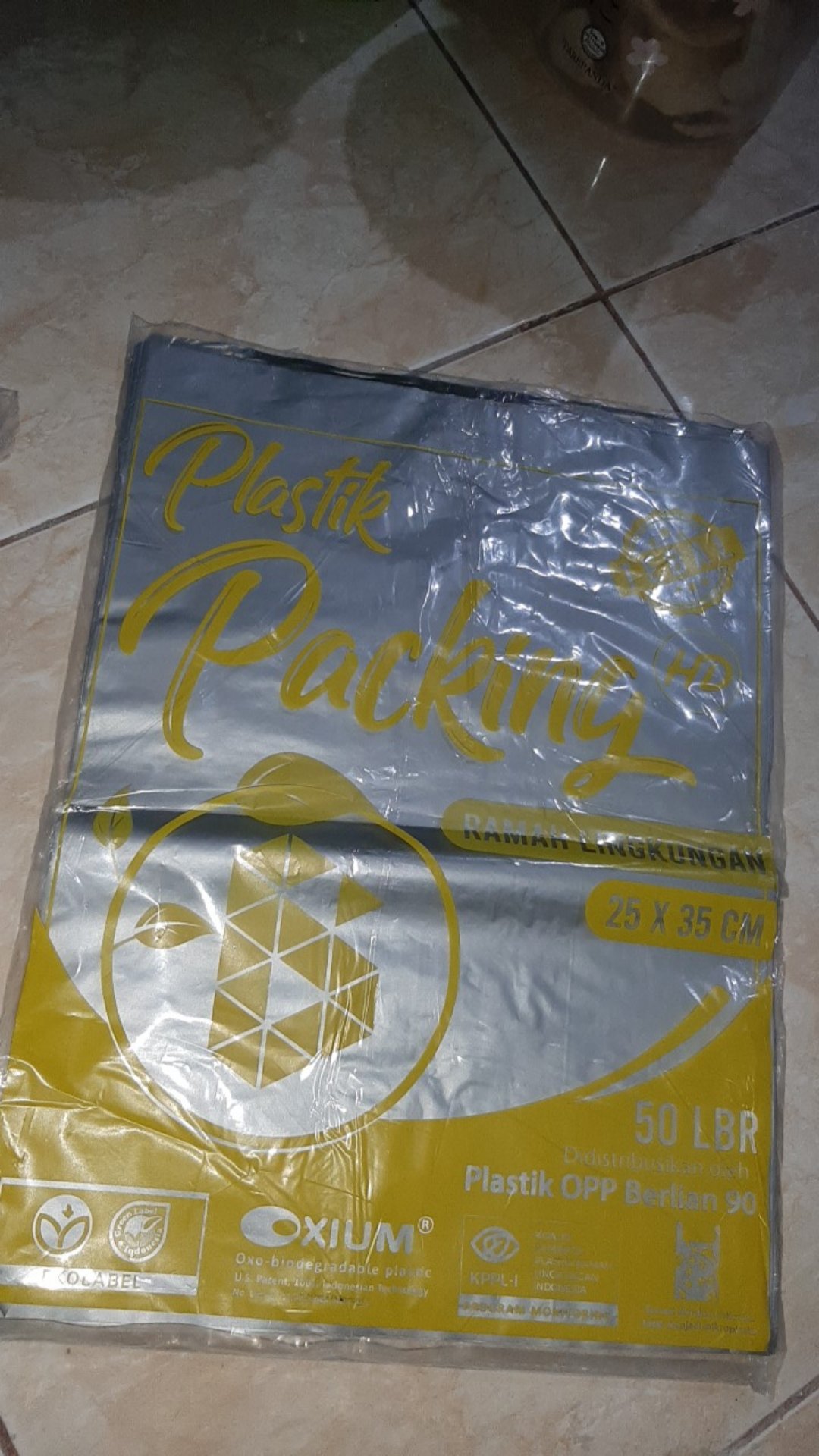 Plastik Packing 25 X 35 Cm / Plastik Hd Tanpa Plong Termurah