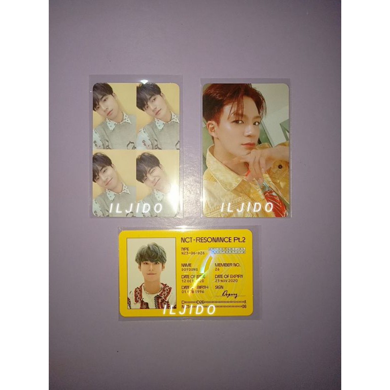 [wtt] photocard jeno departure, id card doyoung, grid mingyu net (pc nct 127, dream, seventeen svt)