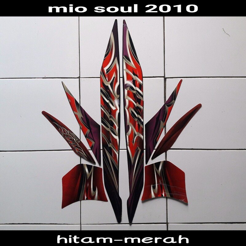 stiker motor mio soul 2010 merah