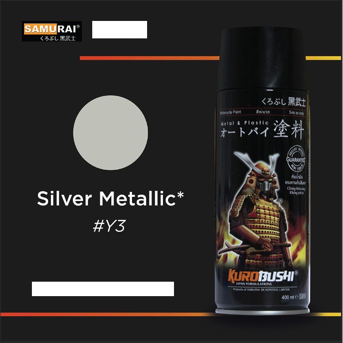 CAT PILOX SAMURAI PAINT SILVER METALIC Y3*