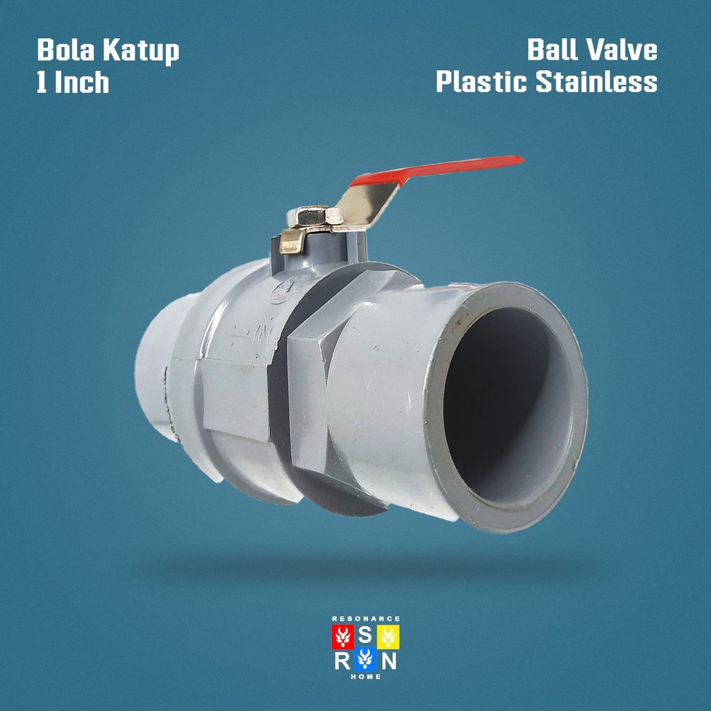 Ball Valve 1 Inch Gagang Besi / Bola Katup Resonance Home