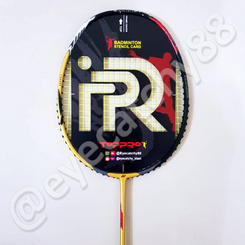 Badminton Raket Stencil Card/Logo Raket/ Cetakan Raket - CUSTOM LOGO