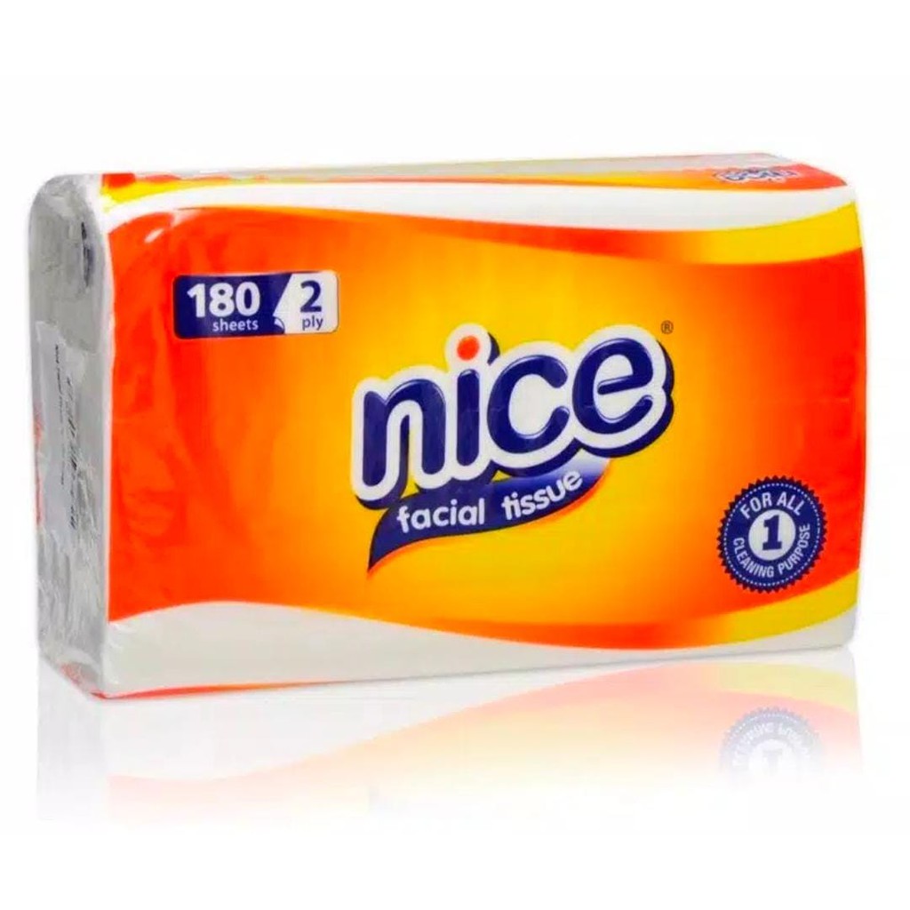 Vinztstore -Tissue Nice Tisu 250 Sheet Tisue Wajah Tisue Kamar Mandi Tisue Facial Soft 2ply