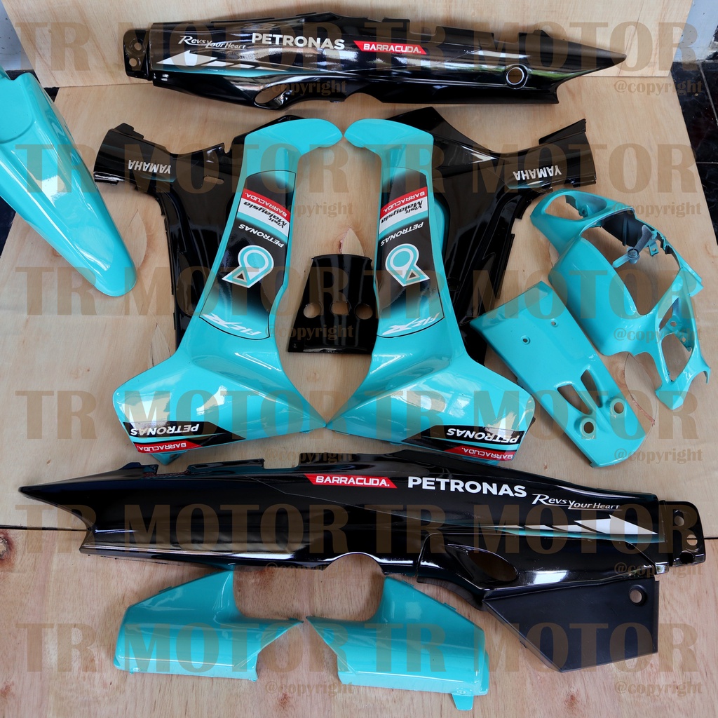 Cover Body Fizr F1zr Petronas Biru Tosca  Full Set Halus Cover Bodi Yamaha Fiz r