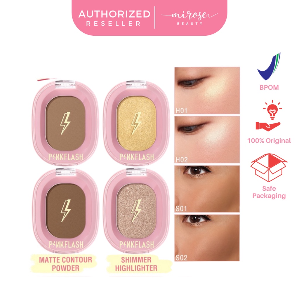 [BPOM] PINKFLASH F02 SOFT PIGMENT FACE CONTOUR HIGHLITER