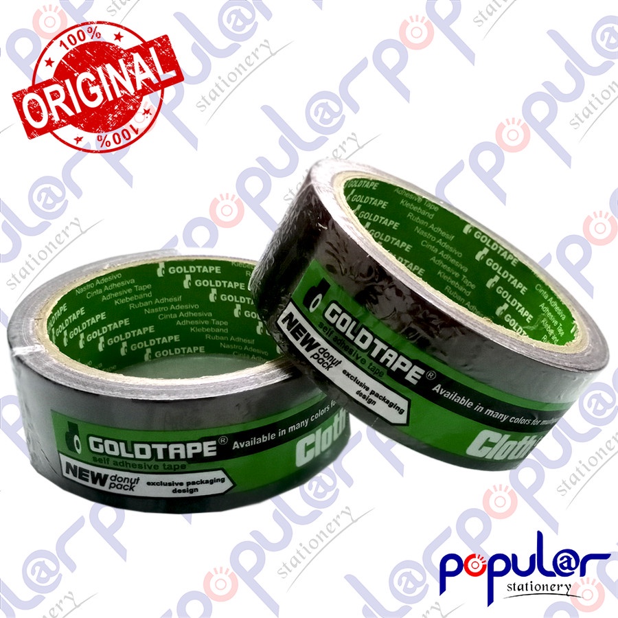 

Lakban Hitam Goldtape Sedang 1.5 Inch / 36 MM