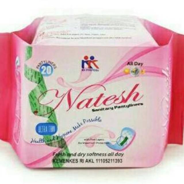 (Original) Pembalut herbal Natesh pantyliner Exp Lama Termurah