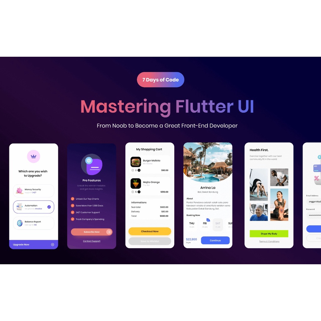 Jual Flutter & Dart Crash Course: Modern UI Design | Shopee Indonesia