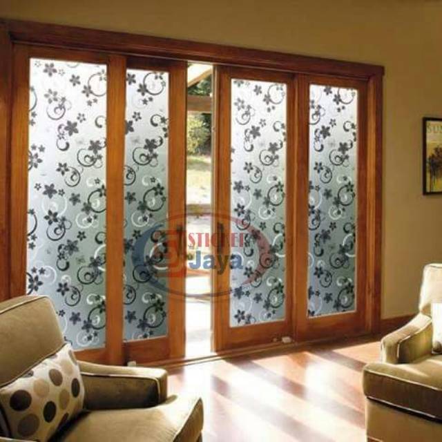sticker sticker sanblast motif batik sticker kaca motif stiker murah kaca film murah