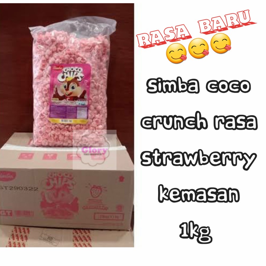 

simba coco crunch strawberry 1kg/simba choco chips 1 dus isi 2kg