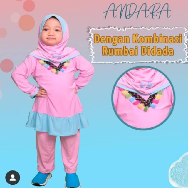 Setelan andara pink size S
