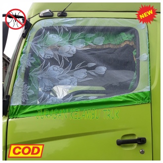 KELAMBU JENDELA MOBIL TRUK HINO / ASESORIS MOBIL TRUK / ANTI NYAMUK NYAMAN DIGUNAKAN
