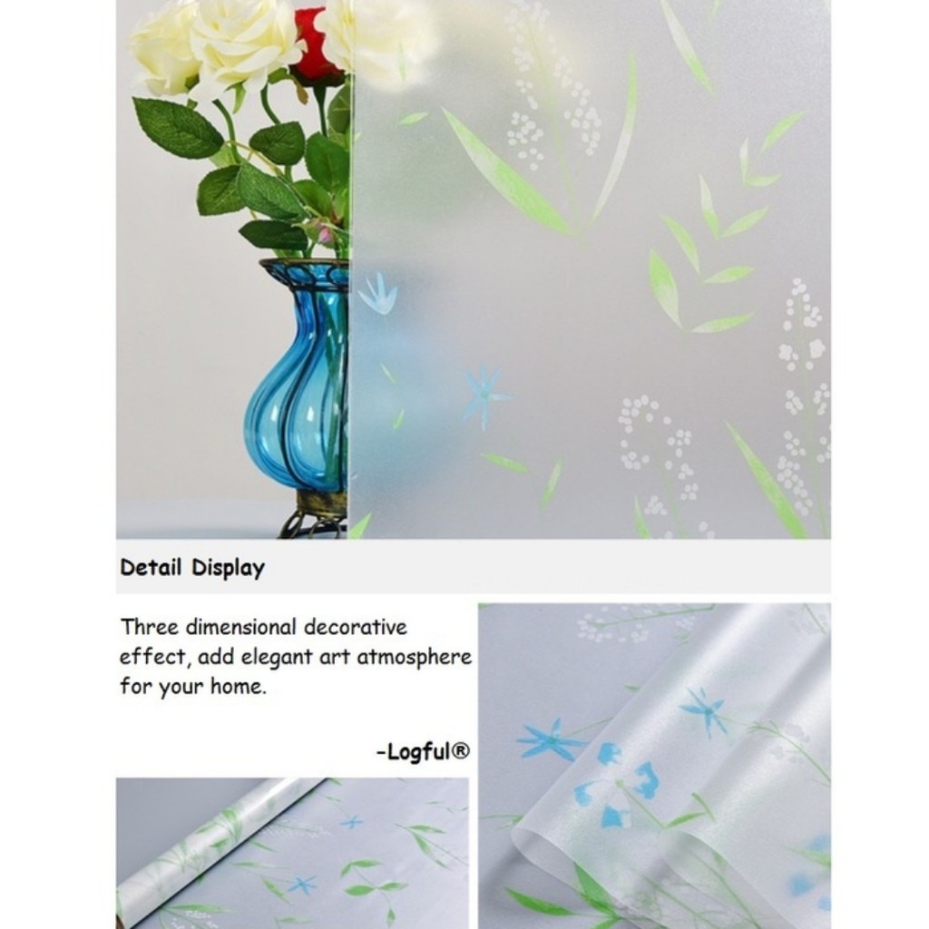 MOTIF BARU STIKER KACA MOTIF DAUN STIKER JENDELA KACA