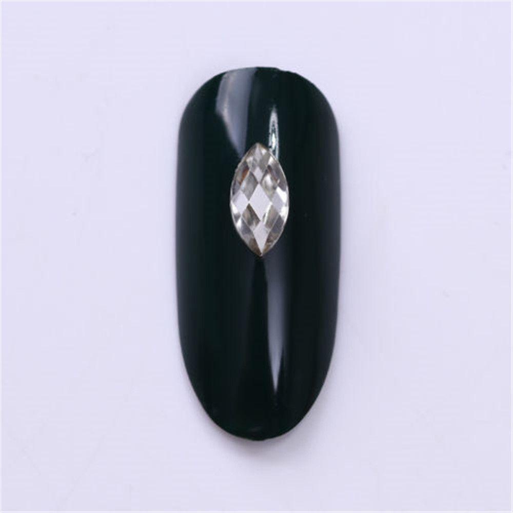 Wonder Nails Rhinestones Glitter Baru Kristal Emas Manikur Dekorasi