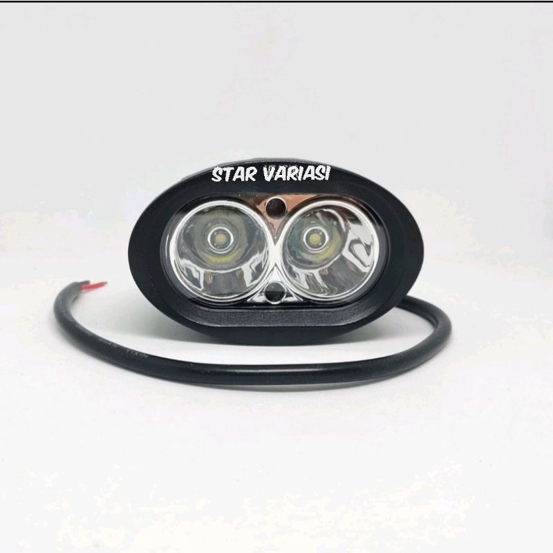 Lampu tembak sorot owl led 3 mode cree 2 mata 20watt warklight standby cahaya putih dan kuning