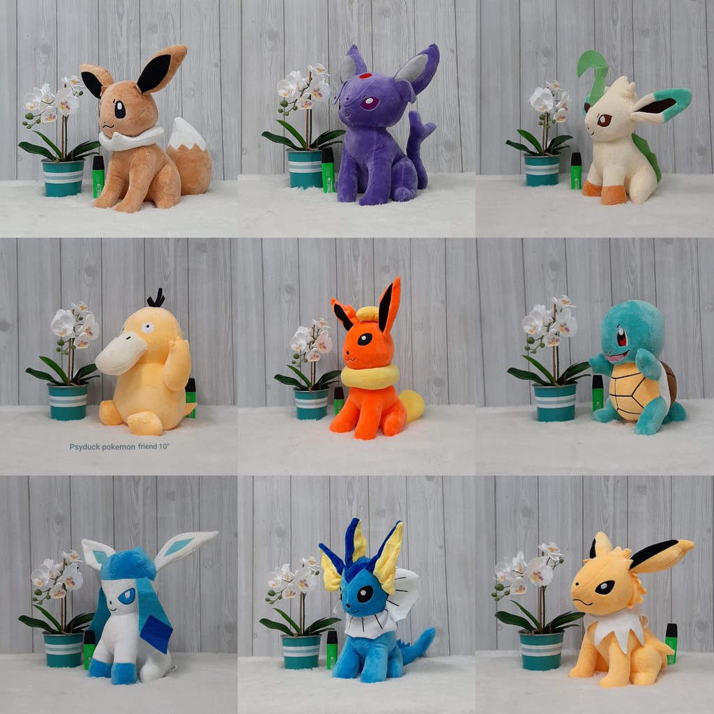 Boneka Teman Pokemon Jolteon 27cm/10&quot;/boneka pokemon/boneka pikachu/Boneka Go Pokemon/Boneka Karakter