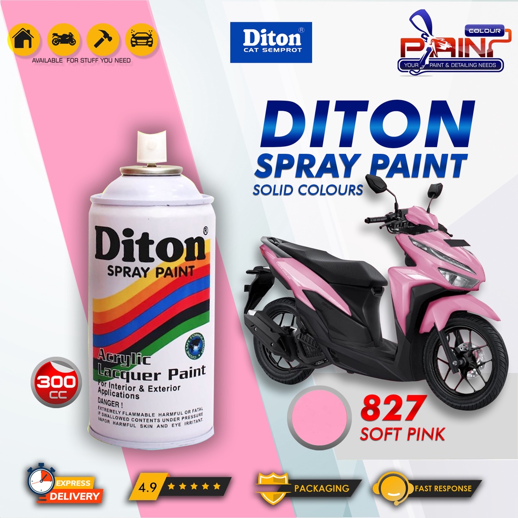 Diton 827 Soft Pink Cat Semprot/Pylox/Samurai Motor/Helm/Gundam