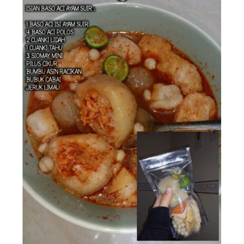 

Baso aci isi ayam