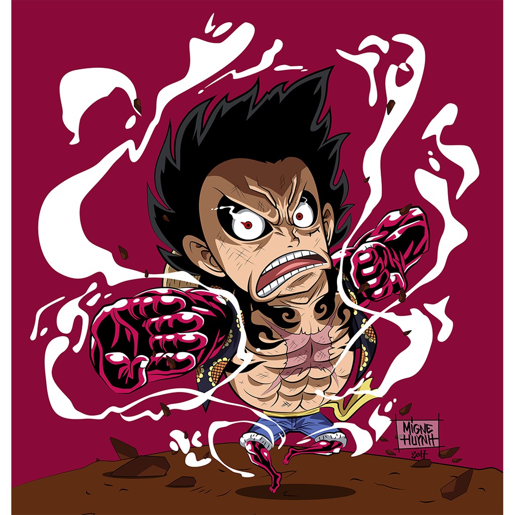 Luffy Gear 4/Luffy Gear Fourth/Chibi One Piece | BehanceLuffy Gear FourthGantungan Kunci One Piece