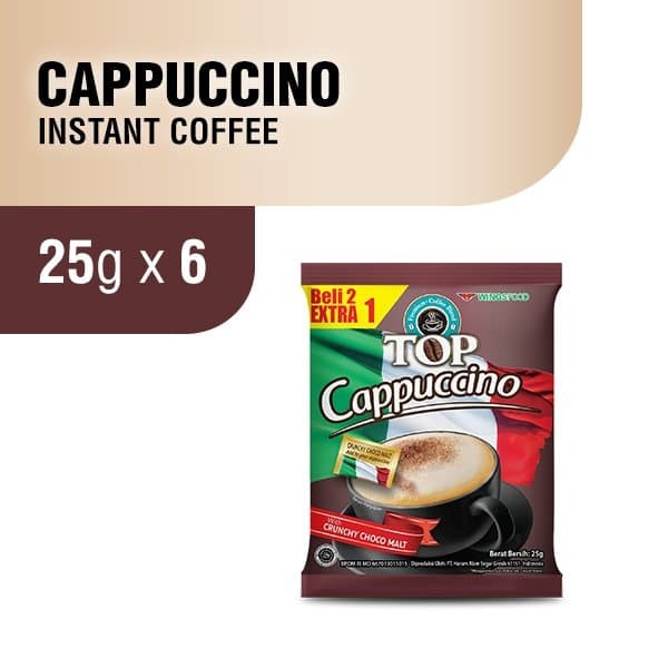 

PROMO Top Coffee Kopi Instan Cappucino 25 gr x 6 pcs