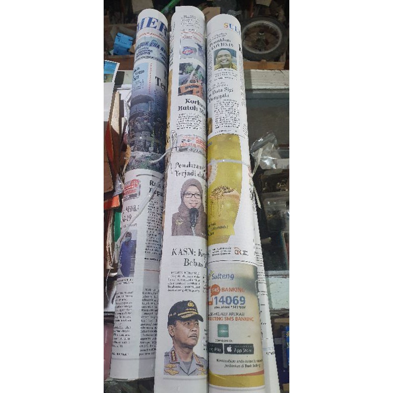 koran bekas (kondisi baru)