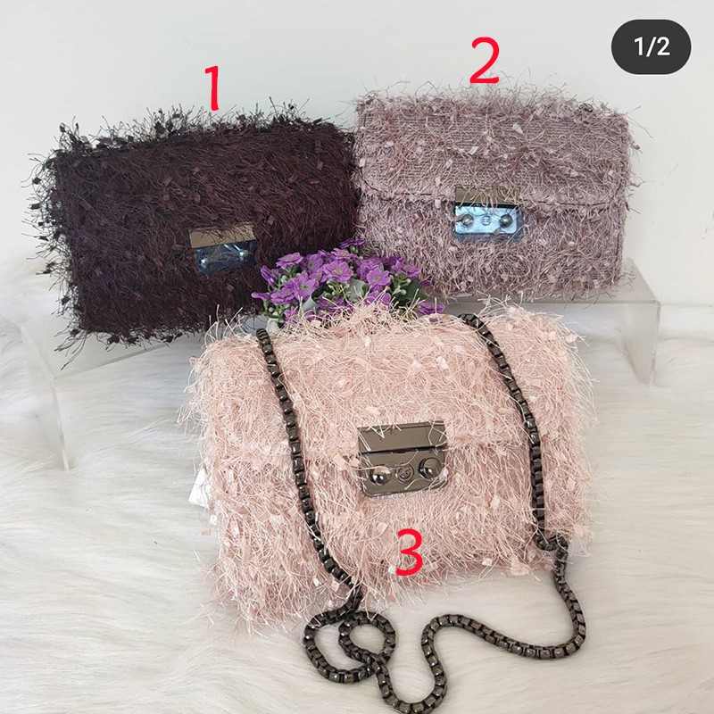 cod fashion tas wanita selempang tali rantai lucu sling bag cewek import murah tas kecil