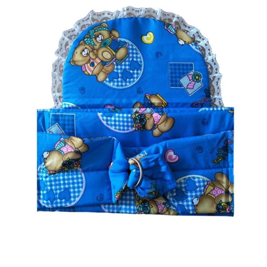 FM - Ceria Paloma Gendongan bayi bantalan / selendang bayi + bantalan kepala motif gingham