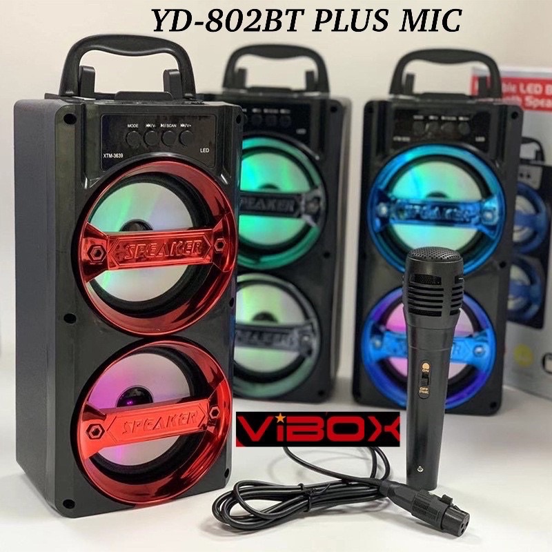 PROMO SPEAKER BLUETOOTH VIBOX YD-802 BONUS MIC KARAOKE