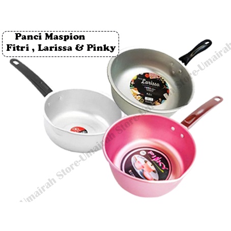 Maspion Panci Fitri , Larissa , Pinky 18cm / Panci Rebus Masak Mie / Panci Air Susu Multicolor / Log