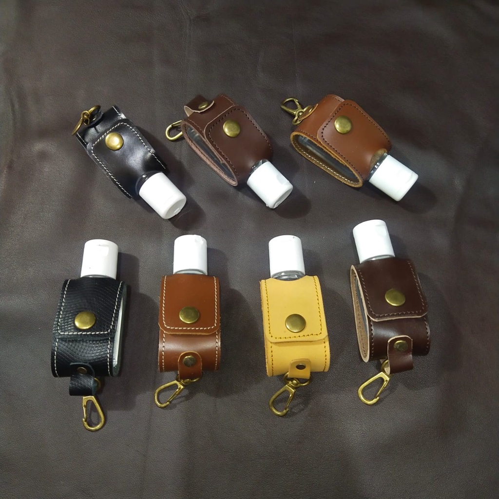 Hand Sanitizer holder / gantungan hand sanitizer kulit / gantungan tas