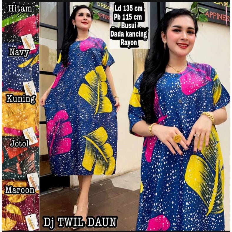 PAKET USAHA DASTER JUMBO MURAH VIRAL BATIK PEKALONGAN BAJU TIDUR  RAYON KANCING DEPAN 3 VIRAL BUSUI BUMIL MURAH ADEM DIPAKAI LD 120