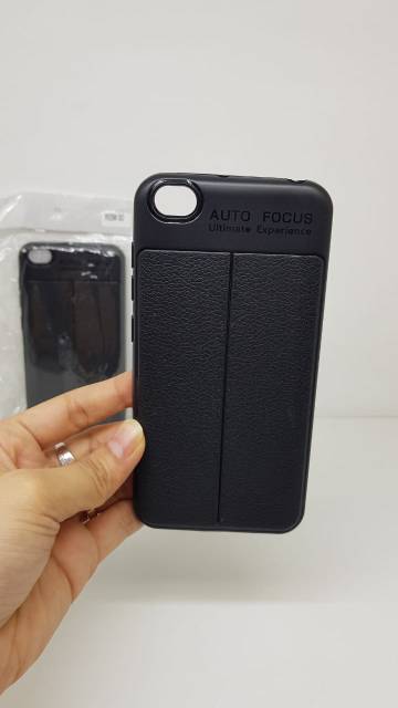 Auto Focus Redmi Go 5.0 inchi Leather Soft Case Xiaomi Redmi Go AUTOFOCUS Motif Kulit Jeruk