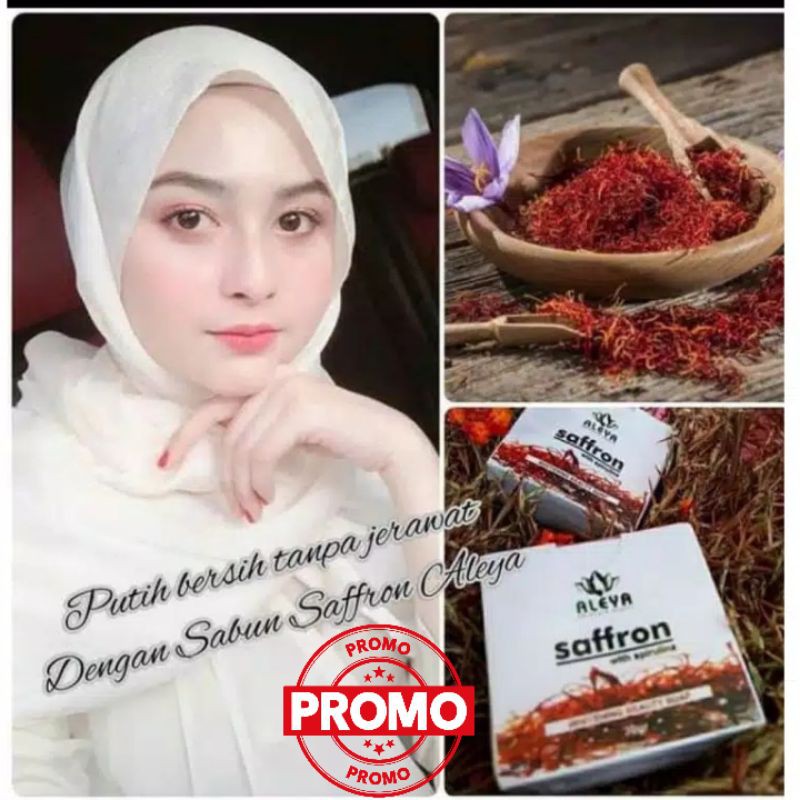 SABUN SAFFRON ALEYA Sabun Saffron Bpom Sabun Pemutih Safron Sabun Saffron Aleya