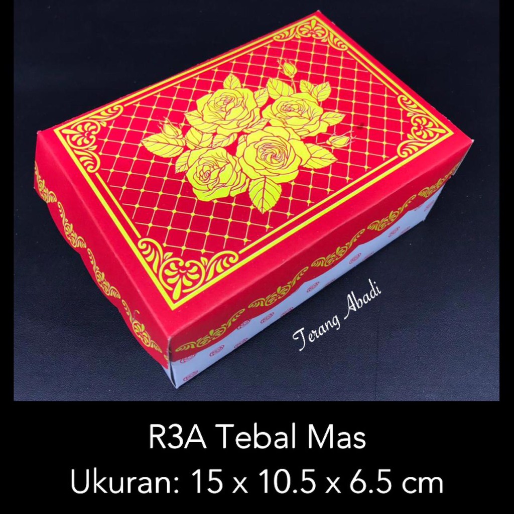 Dus Kue 15 x 10.5 x 6.5 cm Tebal Mas R3A/ Dus Roti / Dos Snack Ultah / Dos Hajatan / Snack Box