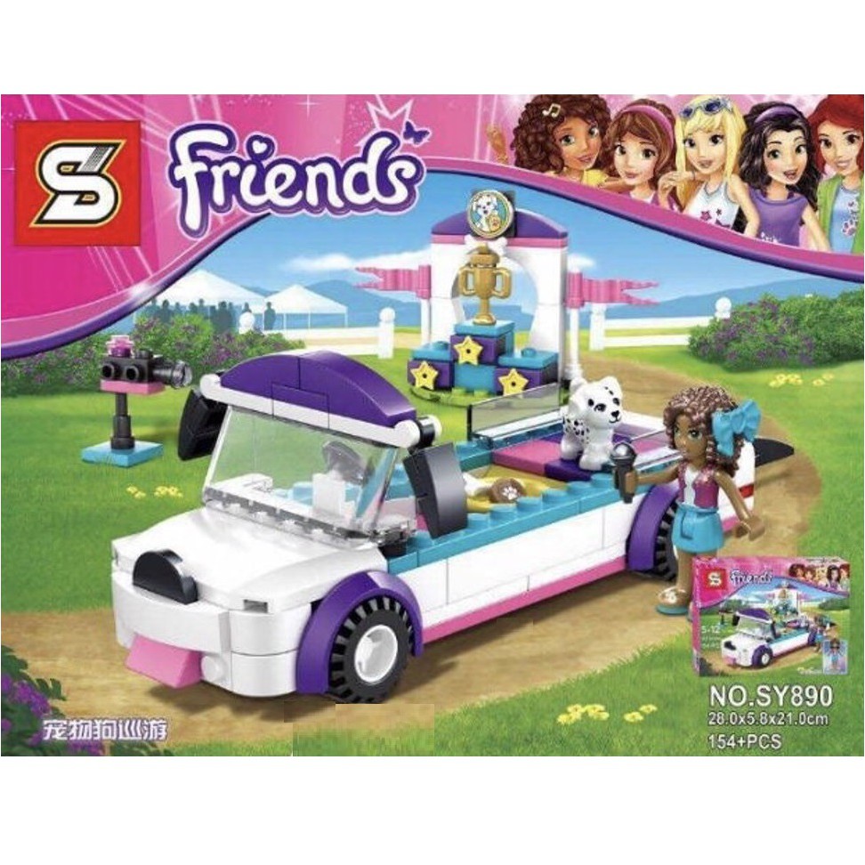 Lego Friends Mobil Pawai 890 SY890 Heartlake Puppy Parade Car