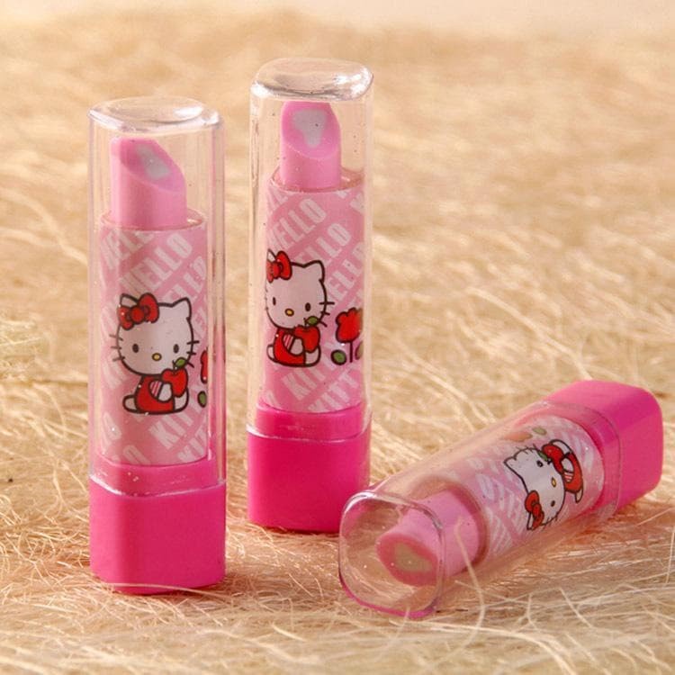 (BOW) Penghapus Pensil Bentuk Lipstik Lucu Unik