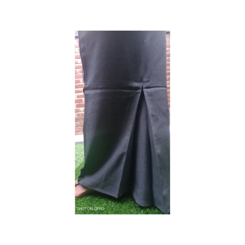 Rok panjang kerja wanita kantoran span-Abu tua