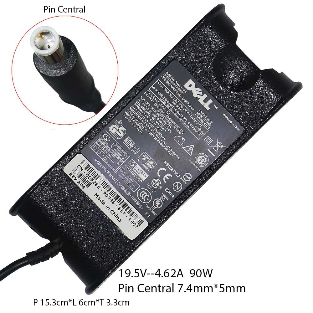 ADAPTOR CHARGER DELL INSPIRON N4010 N4050 N4020 N4030 N5050 N5040 N5110 D630 19V 4.62A ORIGINAL